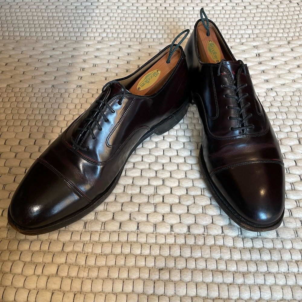 Johnston & Murphy Mens Melton Cap Toe Bordeaux